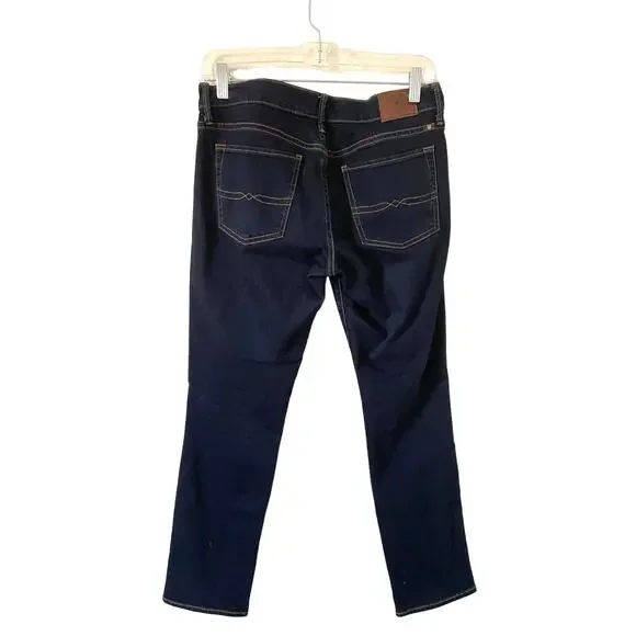 Lucky Sweet' N Straight Mid Rise Straight Denim Jeans Dark Blue Wash 27/4 Ankle - Picture 5 of 11